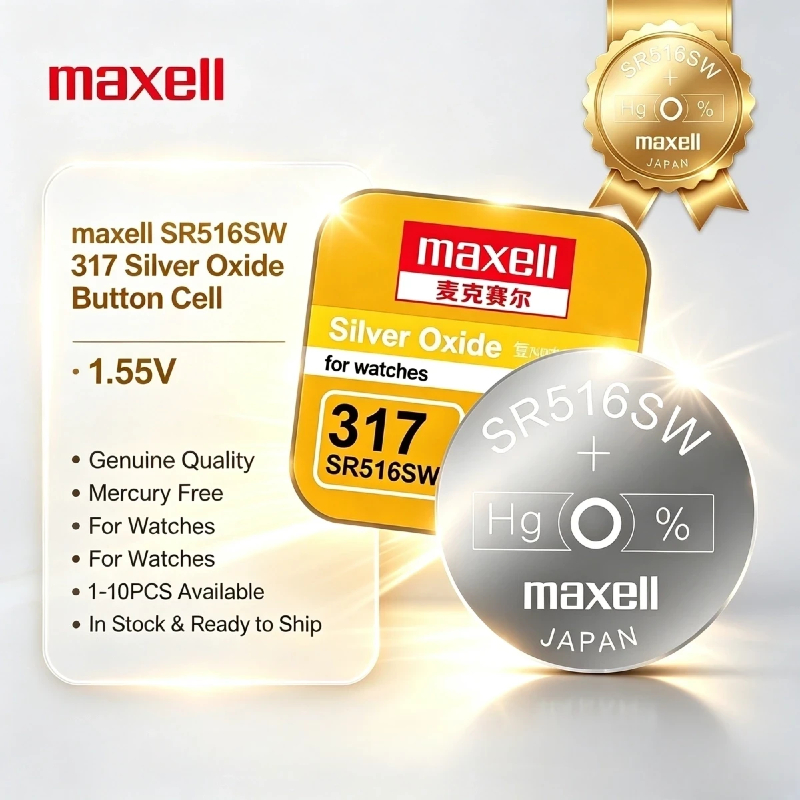 Electronics And Gadgets Ce - Maxell SR516SW 317 Silver Oxide Button