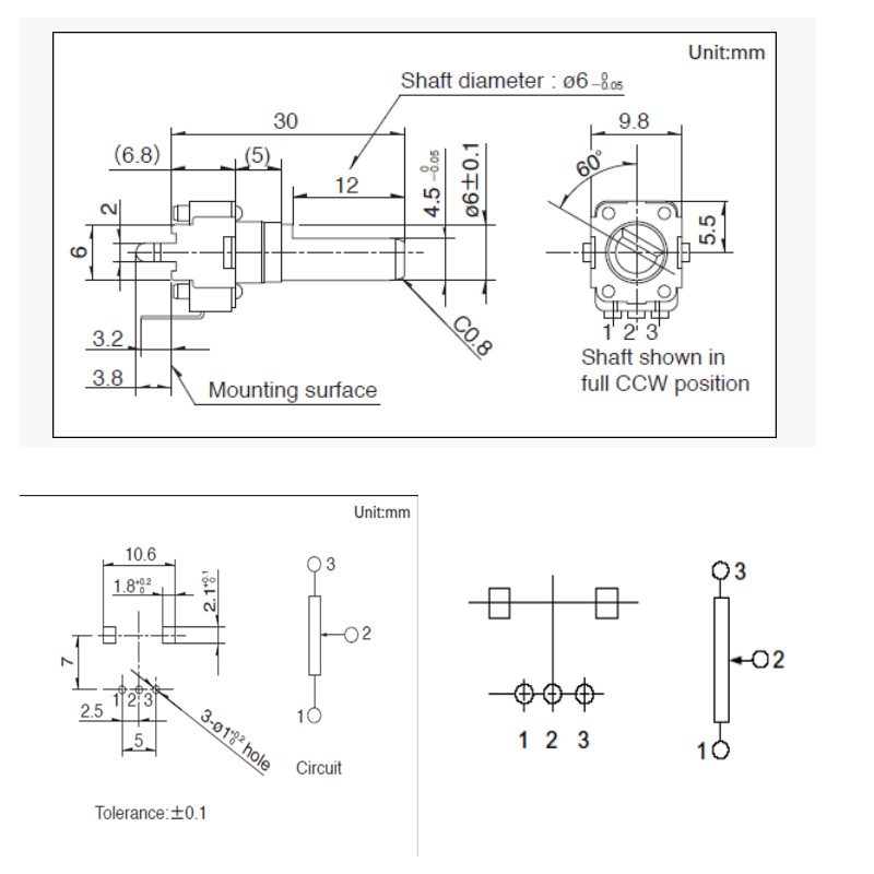 5PCS Japan RK09 Rotary Potenti - Electronics In Japan review and price