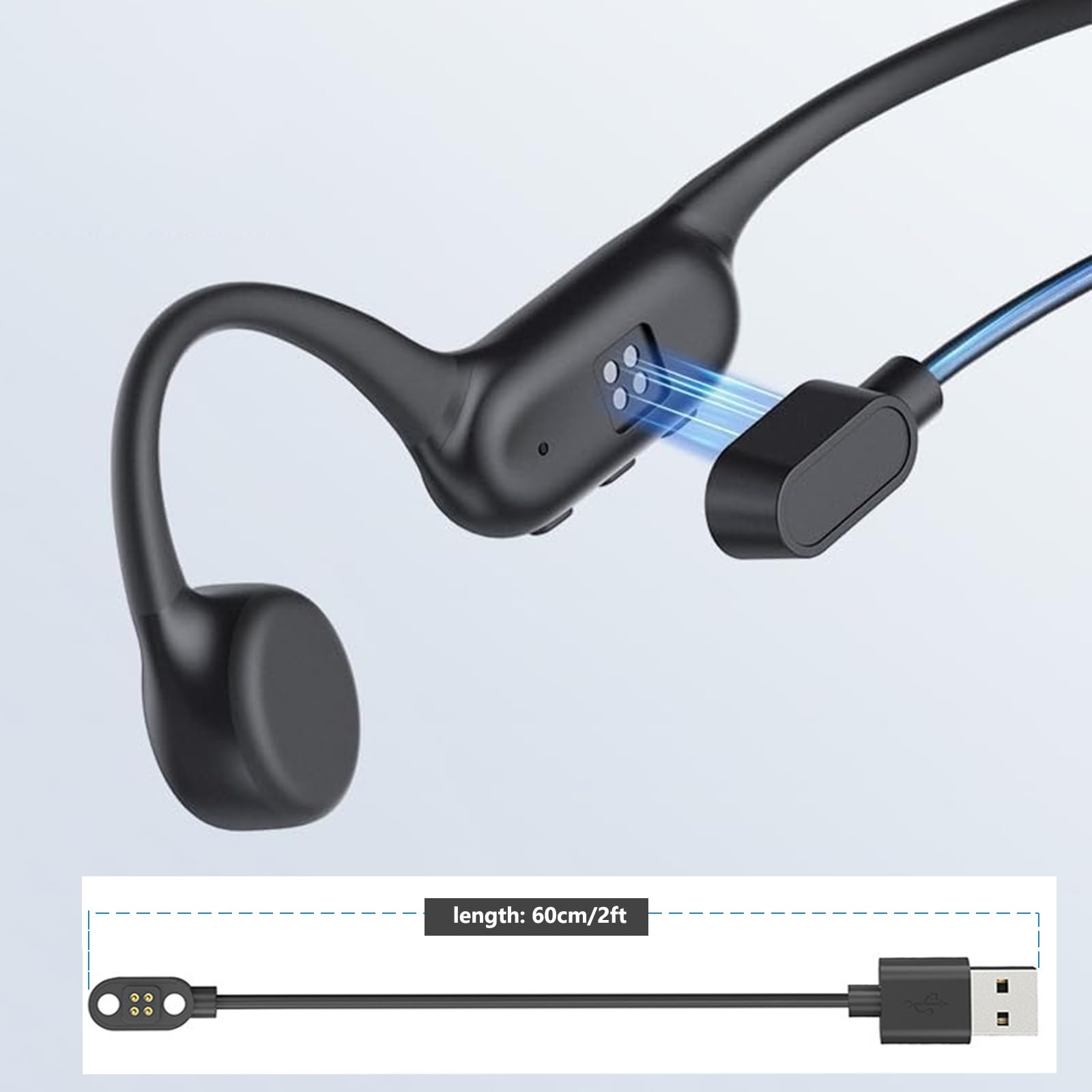Bone Conduction Earphones with - Magnetic Charging Cable review and price