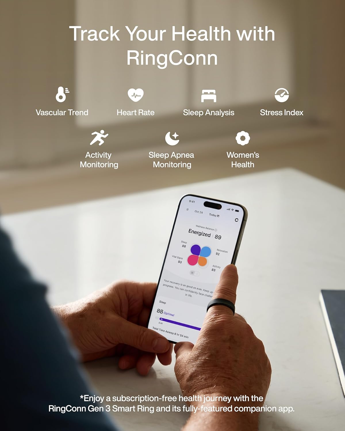 RingConn Gen 3 Smart Ring Vasc - Smart Ring Health review and price
