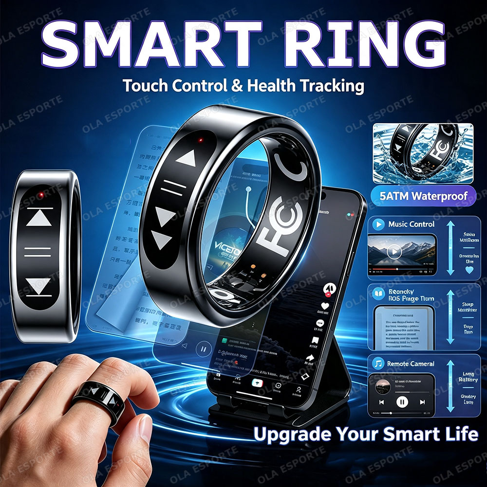 New Touch Control Smart Ring E - Smart Ring Health review and price