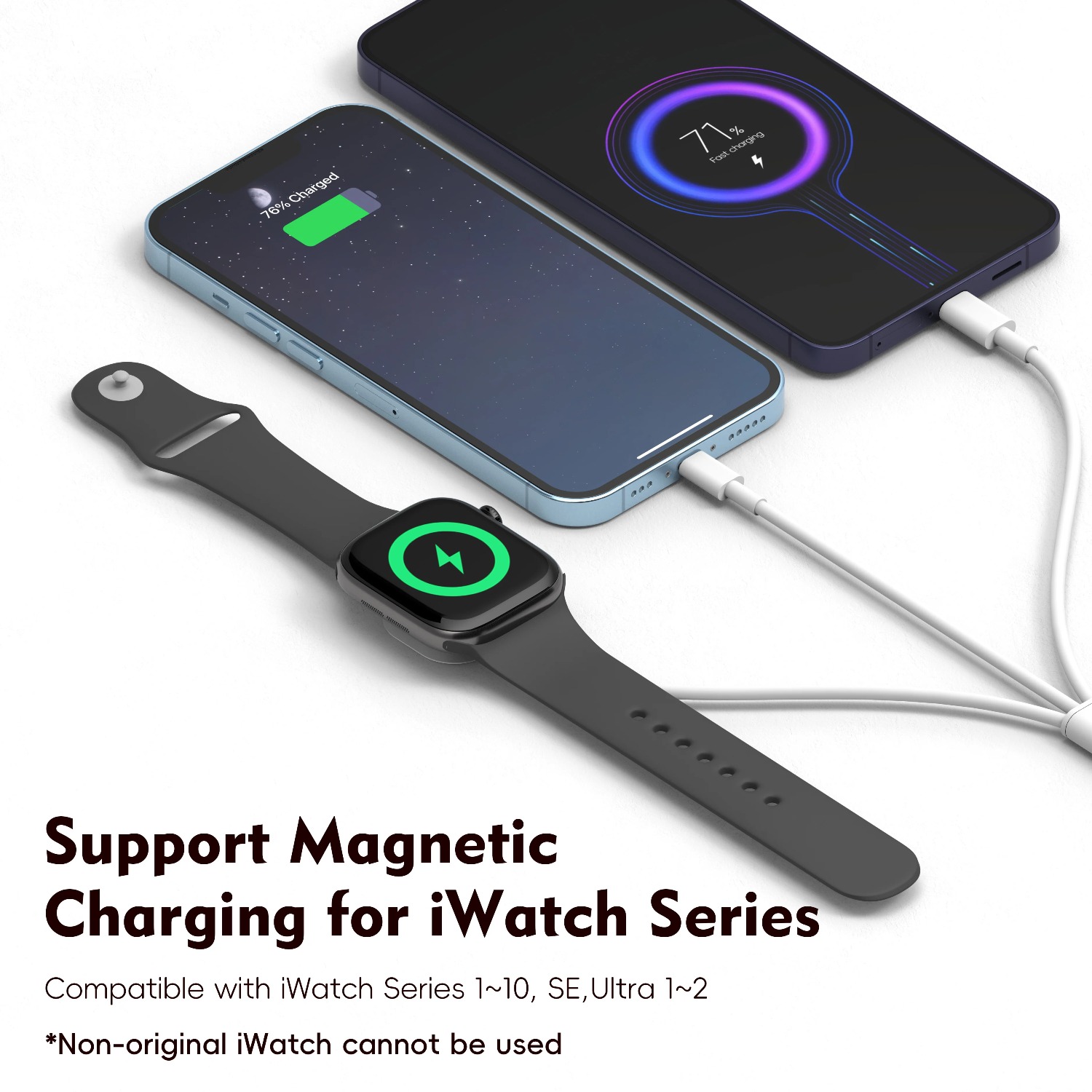 3 in 1  Magnetic Watch Charger - Magnetic Charging Cable review and price