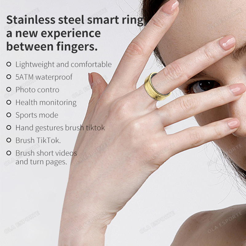 Stainless Steel Smart Ring Wat - Smart Ring Health review and price