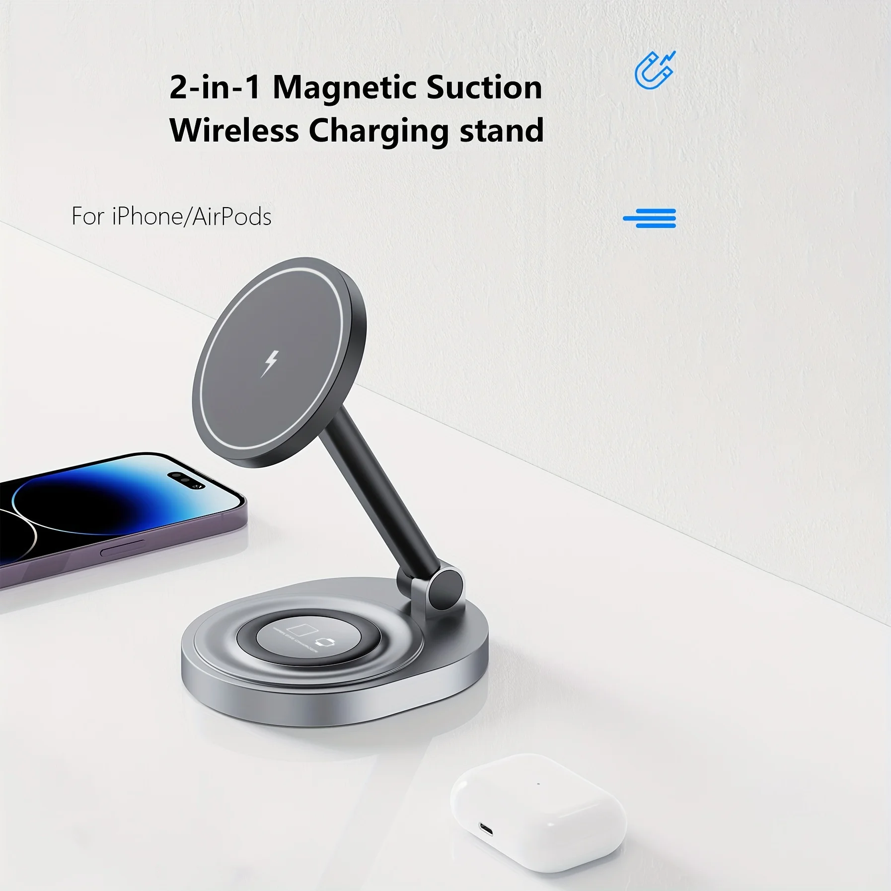 2 In 1 Magnetic Wireless Charg - Magnetic Charging Cable review and price