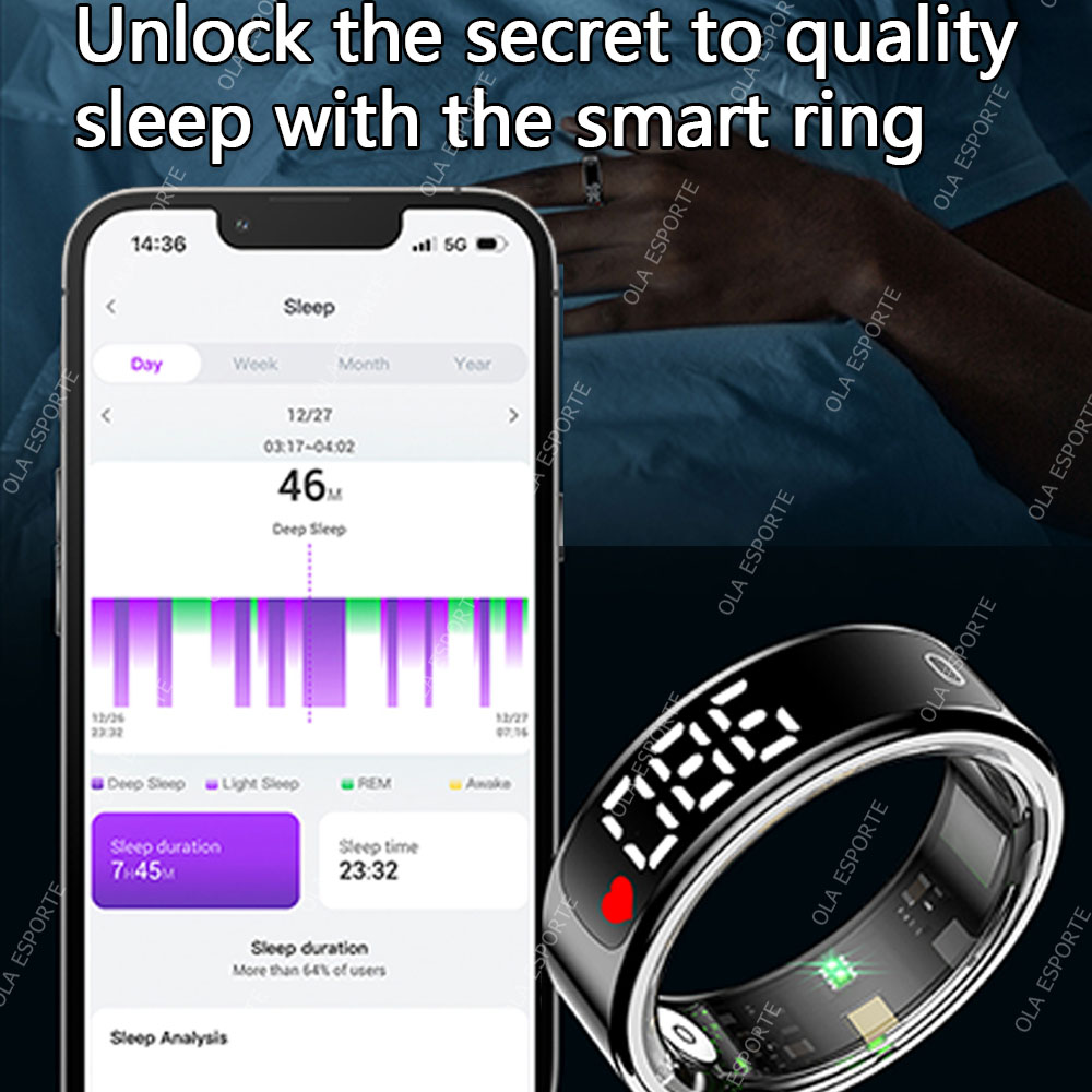 Smart Ring with Charging Case  - Smart Ring Health review and price