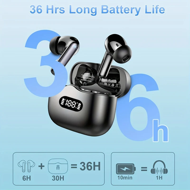 UYUXIO Wireless Earphone 40dB  - Earbuds Anc Wireless review and price